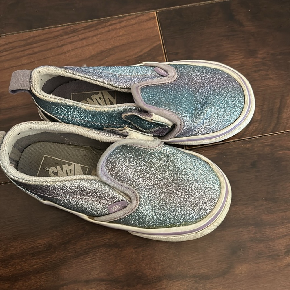 Girls glitter vans